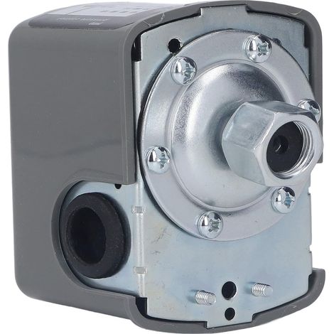 Commutateur de Pression de Pompe à Eau Commutateur de Contrôle de Pression Réglable 3/8po NPT Commutateur de Pression à Filetage Femelle pour Pompe de Puits 220V AC (1/5)