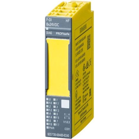 Simatic Dp, Modulo Di Elettronica Per Et 200Sp, F-Di 8X 24Vdc Hf, Larghezza Costruttiva 15Mm, Fino A Pl E (Iso 13849-1)/ Sil3 (Iec 61508) (1/2)