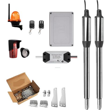 Kit d'ouvre-portes automatiques Ouvre-porte automatique WIFI maison ferme Cottage porte battante for 16ft longueur ou 600lb ouvre-porte plus proche actionneur linéaire pour accessoires de portail coul (1/5)