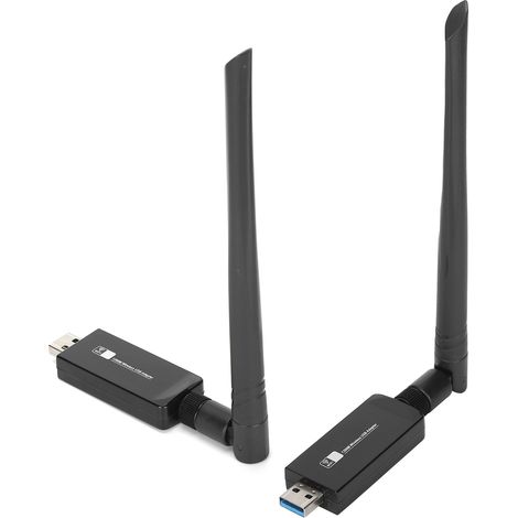 Carte Wi-Fi USB 5 GHz et 2,4 GHz 1200 Mbps avec antenne pour ordinateur portable et fixe (1/5)