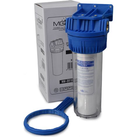 FILTRO ACQUA SISTEMA CARTUCCIA NW-BR10A FILTRAZIONE 1" 32.89MM SEDIMENTI DEPURAZIONE