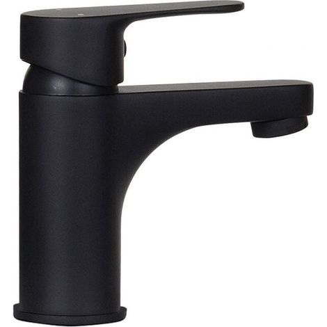 Robinet lave-mains TAP - Mitigeur eau chaude et eau froide - Noir mat (1/5)