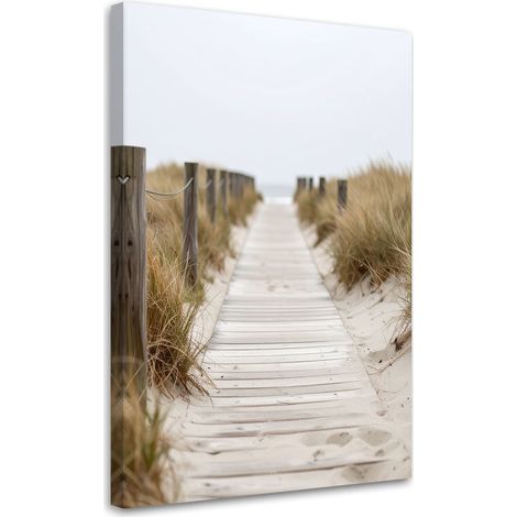 Wandbild Steg zum Strand Landschaft Natur 40x60 cm (1/5)