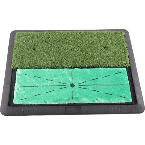 Tapis d'entraînement de golf en velours antidérapant pour intérieur, petit tapis de swing non glissant pour cour ou balcon (1/5)