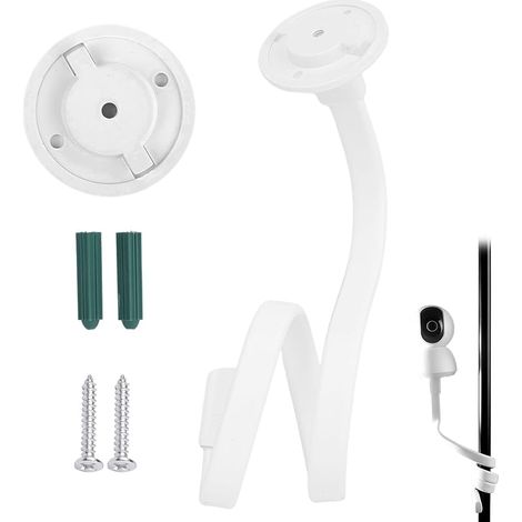 Support pour Moniteur de Bébé, Support Babyphone Universel, Bras Camera Bebe, Support Camera Bebe, Support Universel Camera Bebe, Compatible pour Caméras, Installation Facile et Sécurisée (1/5)
