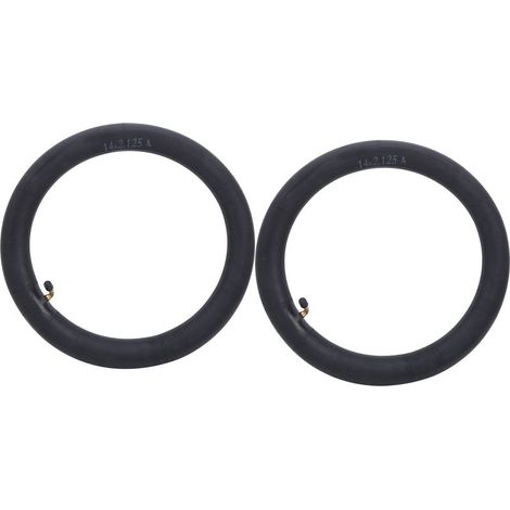 2 Pièces Chambre à Air Butyl Rechange Valve Coudée pour Vélo Pliable 14x2.125 Pouces (1/5)