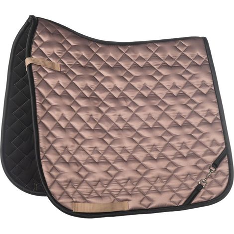 dressage, verde giada: Sottosella inglese modello Golden Bit satinato con bordo a contrasto