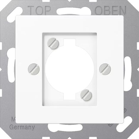 Jung Abdeckung XLR-Steckdose A 568 BF WW alpinweiß (1/2)