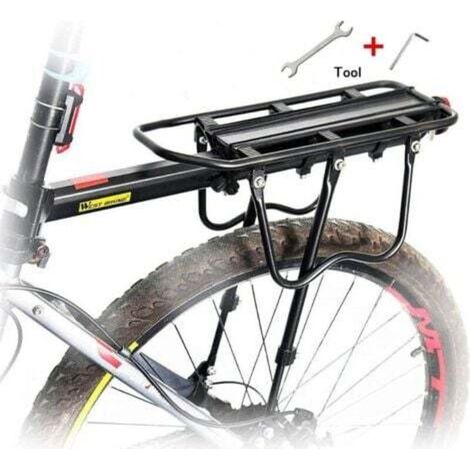Verstellbarer Gepäckträger aus Aluminium, maximale Traglast 100 kg, mit Reflektor - RWSports und Freizeit / Radfahren / Ausrüstung und Zubehör / Gepäckträger (1/4)
