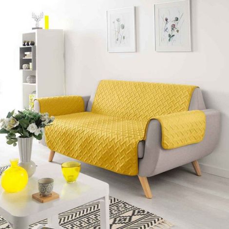 Protège Canapé "Lounge" 179x279cm Jaune (1/3)