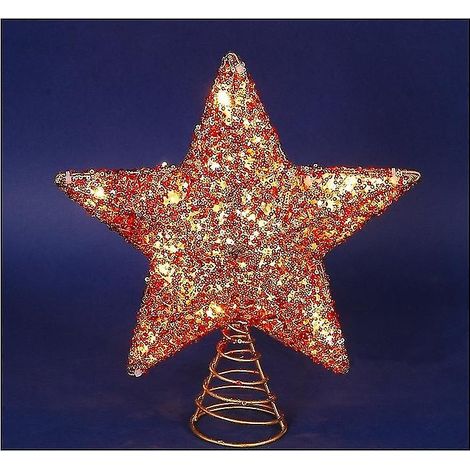 Étoiles pour le sommet du sapin de Noël, décorations de Noël, étoiles en fer, étoiles en rotin, décorations de Noël (1/2)