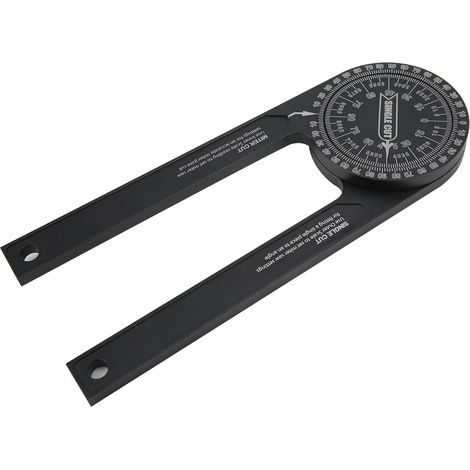 Rapporteur d'angle aluminium 0-360° pour menuiserie, outil de mesure d'inclinaison précis, chercheur d'angle professionnel (1/5)