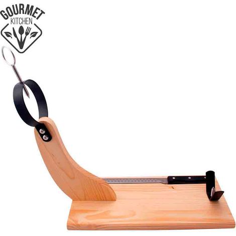 Jamonero premium madera de pino con cuchillo incluido edm (1/5)