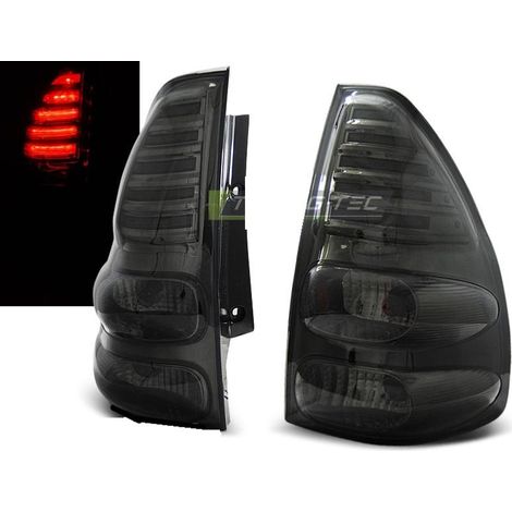 Paire de feux arriere Toyota Land Cruiser 120 03-09 LED fume (1/2)