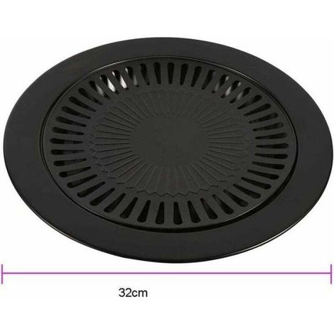 Réchaud Barbecue - Acier Inoxydable - Pour Utilisation Intérieure et Extérieure - Camping et Cuisine Coréenne - 32 x 32 x 32 cm - 1 Pièce (1/4)
