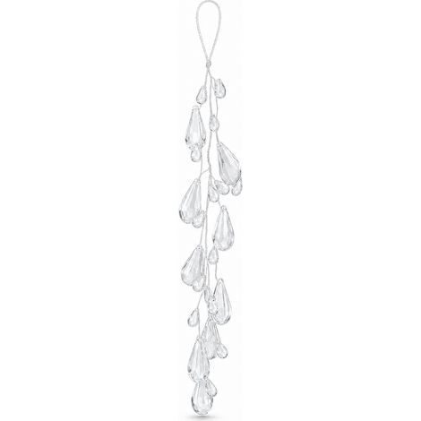 Suspension Goutte Acrylique pour Sapin de Noël Transparent 32 cm (1/5)