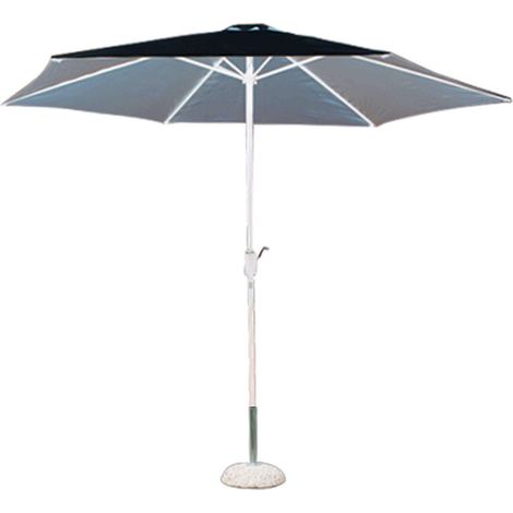 Sombrilla de jardín con polea tela Ø3 gris mod. Poly Eco