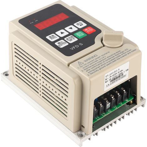 Convertisseur de fréquence JLS-S-2S 0,4kW, série S, entrée monophasée 220V, sortie triphasée, variateur de vitesse industriel (1/5)