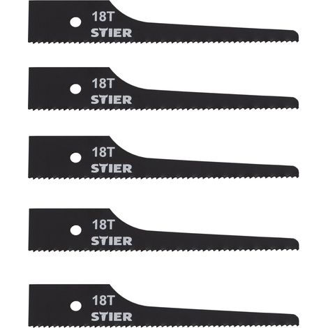 STIER Stichsägeblatt für STS-100 18 Zähne 5 Stk