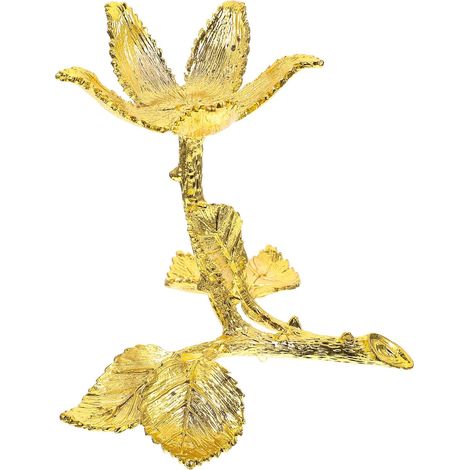 Socle décoratif pour boule de cristal dorée, grand support en métal (1/5)