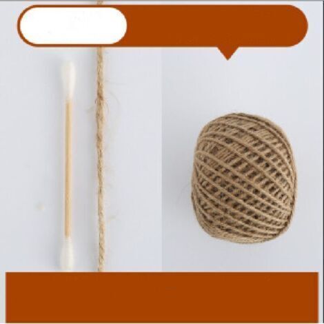La cordeline Ficelle Jute Naturel Ø3.0mm ±100m pour Le Jardinage, Bricolage, activités manuelles (corde de chanvre couleur naturelle3mm 100m (4 cadeaux gratuits)) (1/5)