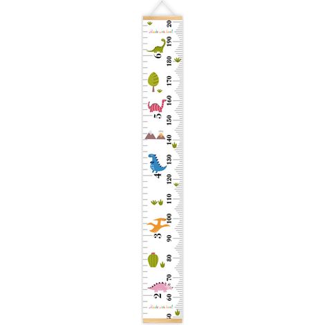 1 Toise enfant, motif animal, éléments détachables, cadre renforcé, décoration chambre (1/5)