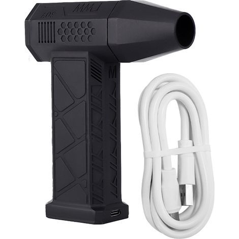 Ventilateur Turbo portatif 52 M/S, 130000 RPM, moteur sans balais, plumeau d'air Rechargeable de Type C, 2 pièces, batterie 3000mAh en série (1/5)