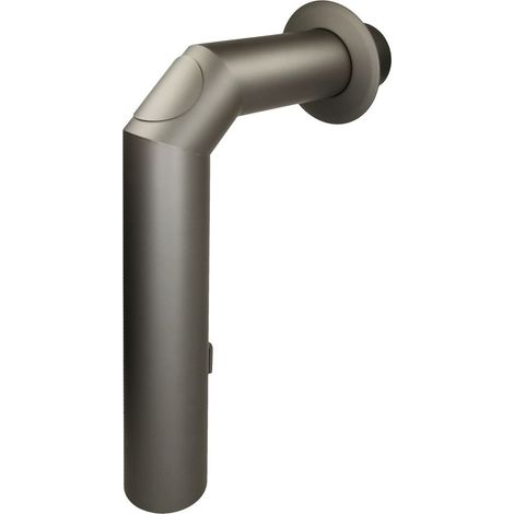 Tuyau coudé pour tuyau de poêle diamètre 120 mm 450/700 mm fonte grise