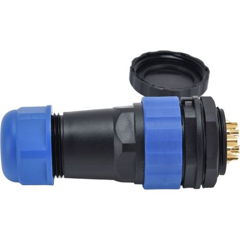 IP68 Wasserdichter Luftfahrt-SP28-Steckverbinder mit Rückmutter zum Löten, 380 V 25 A 8-poliger Stecker/Buchse, Industriestrom. (1/5)