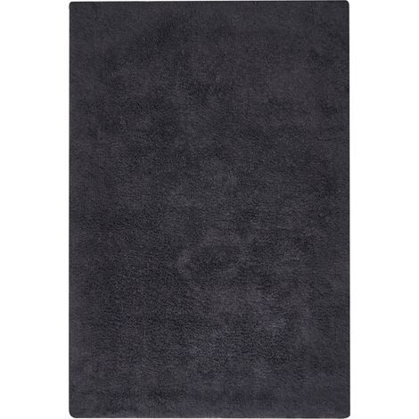 Badematte GOELA Schwarz 60 x 90 cm Baumwolle