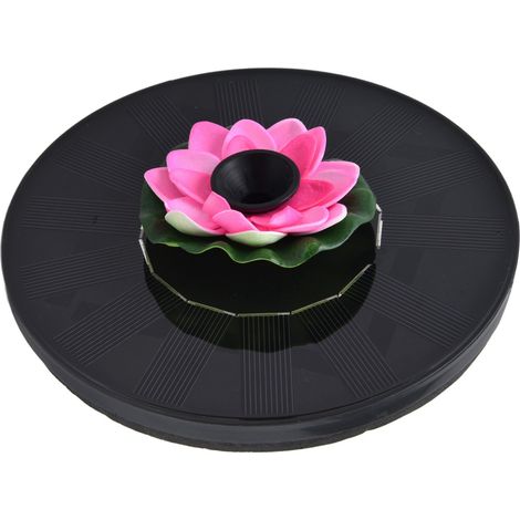 Nénuphar solaire fontaine flottante pour bassin, jardin extérieur, pompe solaire décorative, lot de 2 (1/5)