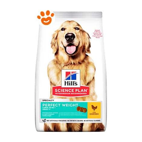 Hills Dog Science Plan Perfect Weight Large Pollo - Sacco 12 Kg - Cibo Secco Cani