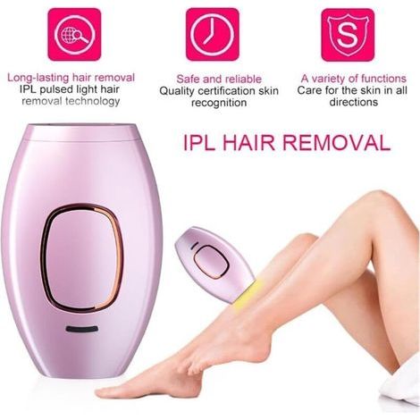 Épilateur 5 Niveaux d'Énergie, pour Corps et Visage, Hommes et Femmes (Noir)