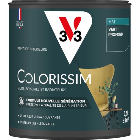 Peinture murale intérieure Colorissim® V33 Vert profond Mat 0,5L