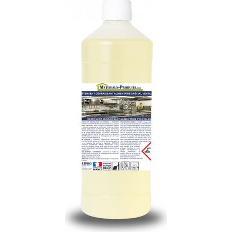 Détergent dégraissant alimentaire spécial ventilation - 1 L Jaune clair - MATPRO (1/3)