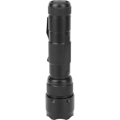 Lampe torche T6 super puissante, éclairage longue portée, 5 modes lumineux, étanche IPX5, idéale pour camping, randonnée, aventure, extérieur et urgence domestique (livrée sans piles, modèle 502B) (1/5)