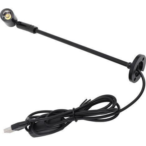 LED floor spotlight for jewelry display cases, mini USB-powered aluminum lamp for art painting, natural black light (1/5)