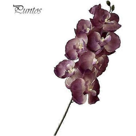 Orchidées papillons artificielles réalistes en soie, centre de table pour mariage, fête, maison ou bureau, fausse branche florale de phalaenopsisviolet (1/5)