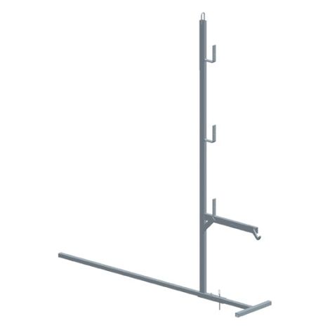 Garde-corps MAXI avec fixation bas de toit h 1,1m spécial faible pente - DIMOS - 1100 mm
