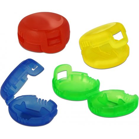 Delock Clip marcador de cable set de 4 piezas