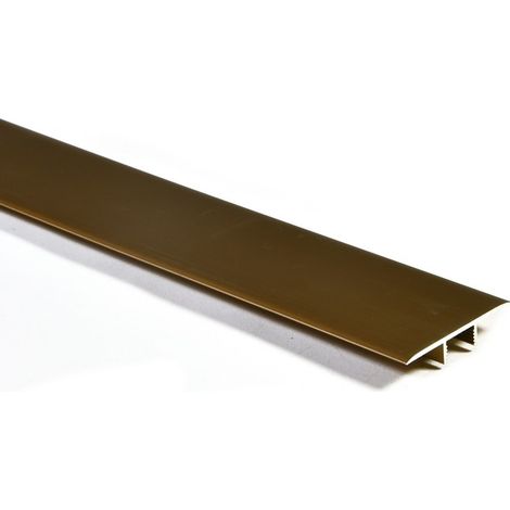 Profilo di Dilatazione in Alluminio per Laminato Rovere Scuro Mm 38 x 8X900