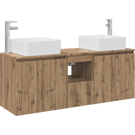 Bathroom Cabinet Set 3 pcs Artisan Oak 53 x 35 x 63 cm vidaXL (1/5)