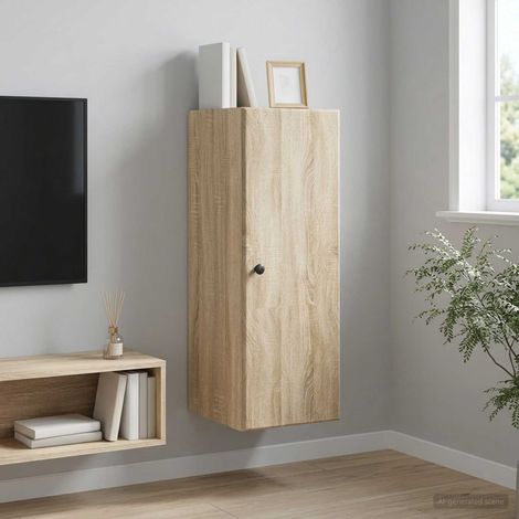 vidaXL Armoire Murale Chêne Sonoma 33 x 34,5 x 90 cm Bois d'ingénierie