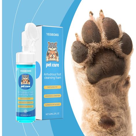 Mousse nettoyante pour coussinets et coussinets, hydratante, convient aux animaux gestants et aux jeunes animaux, brosse en silicone 2 en 1 – 60 ml -- BIEMMEDUE (1/5)
