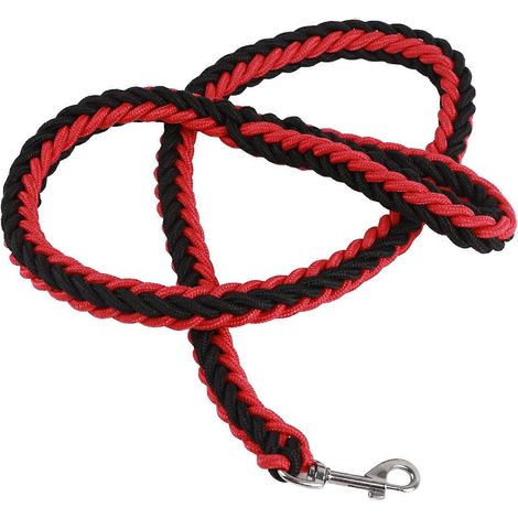 Laisse de dressage pour chien moyen, nylon renforcé épais anti-morsure, traction robuste, promenade et éducation, 4,2 pieds, résistante et durable (1/5)