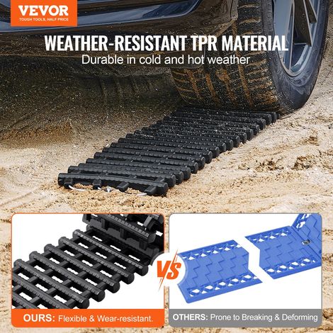 Plaque de Désenlisement 7 T avec Matériau TPR, Tapis de Traction pour Tout-Terrain/Voiture/Pick-up/SUV/Camping-car, Planche de Récu… (1/5)