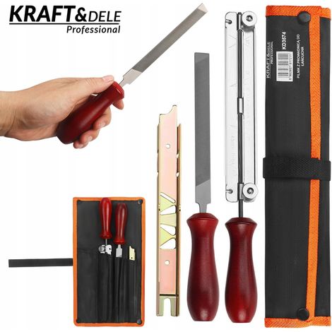 Afilador de cadena Kraft&Dele con guía (1/5)