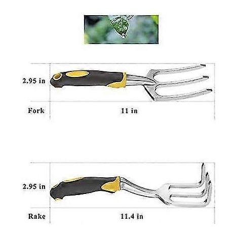 Kit d'outils de jardinage pour l'extérieur, motif floral, désherbage, 9 pièces, jaune
