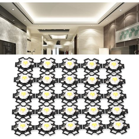 25PCS LED à puce intégrée haute luminosité, ampoule spot blanc froid 30000-35000K (1/5)