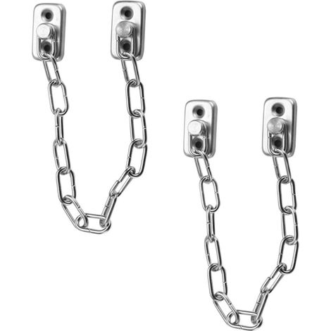 Lot de 2 Verrous de Fenêtre en Acier Inoxydable Argentés Limiter de Fenêtre Sécuritaire Améliore la Circulation D'air Intérieure pour Écoles et Maisons (1/5)